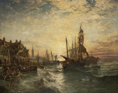 West Wemyss Harbour, Fife by Samuel Bough